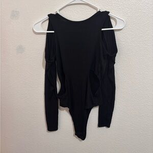 PrettyLittleThing Black Long Sleeve Bodysuit